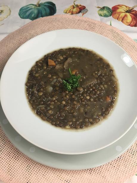 Lentejas De Puy Con Puerro Y Setas Lentejas De Puy Con Puerro Y Setas