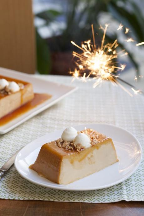 Flan de turrón de Jijona sin horno Flan de turrón de Jijona sin horno