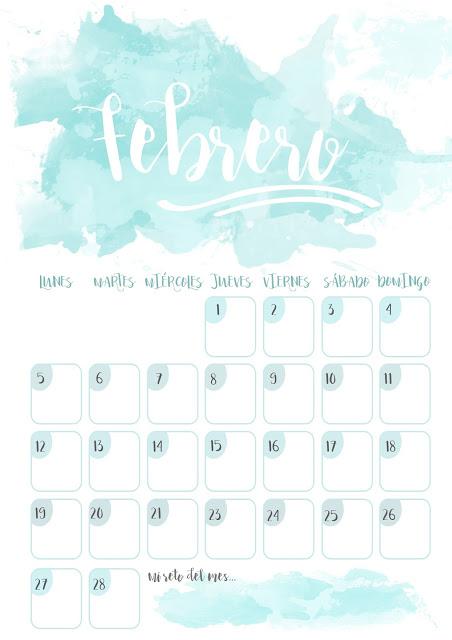 Descargable: Extra Febrero, calendarios y carteles motivadores con lettering Descargable: Extra Febrero, calendarios y carteles motivadores con lettering