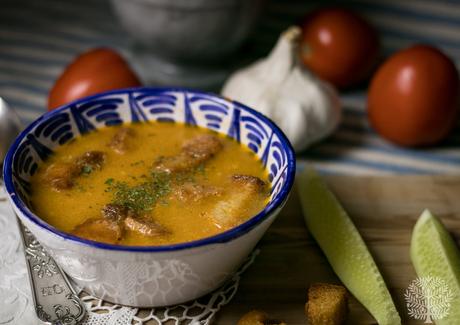 La sopa de ajo de tomate de mi madre
