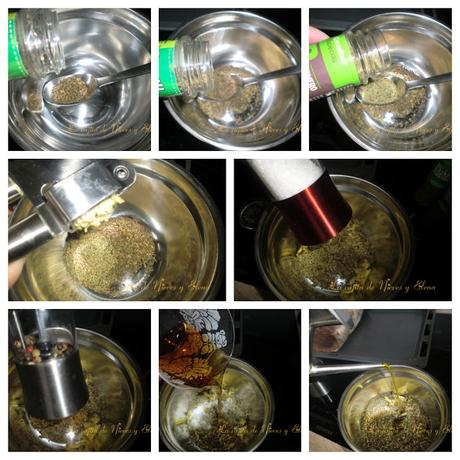 Carré de cerdo con salsa de queso gorgonzola