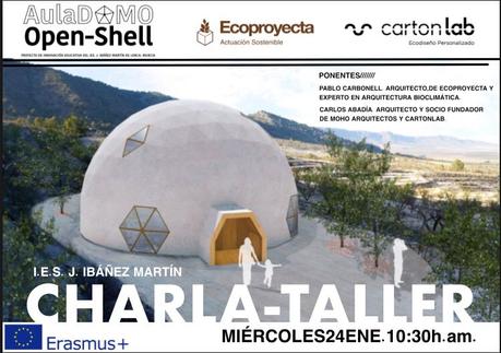 Taller sobre arquitectura sostenible y cúpulas geodésicas en el IES Ibáñez Martín de Lorca