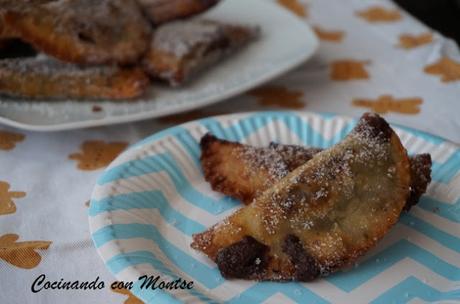 Empanadillas rellenas de chocolate