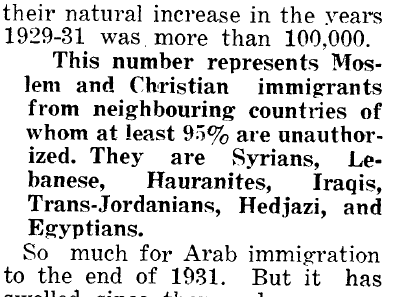 La invención del pueblo palestino: cientos de miles de árabes colonizaron el Mandato de Palestina durante los años 30.