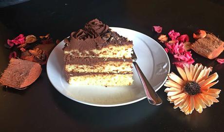 Tarta de naranja y chocolate