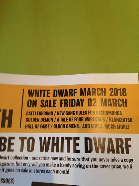 Fotos filtradas de la White Dwarf de Febrero