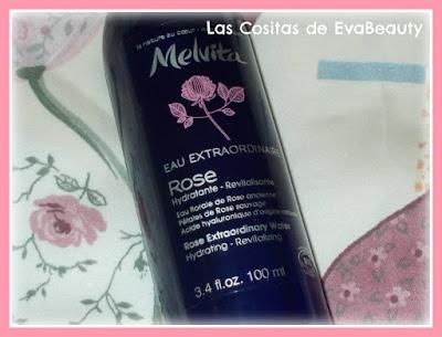 Review Agua extraordinaria de rosa damasco con ácido hialurónico de Melvita. Cosmética Natural.