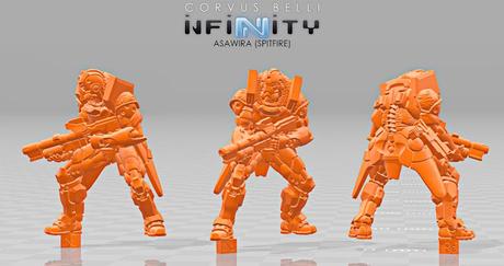 Infinity: Asawira con un Spitfire y Shikami con Contender