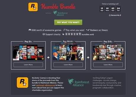 El nuevo Humble Bundle nos trae grandes clásicos de Rockstar