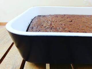 Brownie de calabacín y chocolate