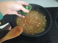 RISOTTO DE ESPINACAS Y BROCOLI