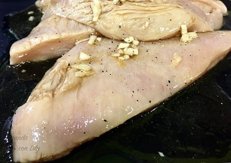 Pechuga de pollo marinada a la plancha