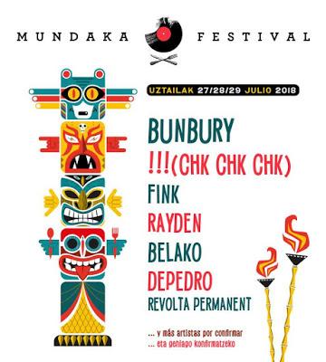 Mundaka Festival 2018: !!! (Chk Chk Chk), Rayden, Belako, Revolta Permanent...