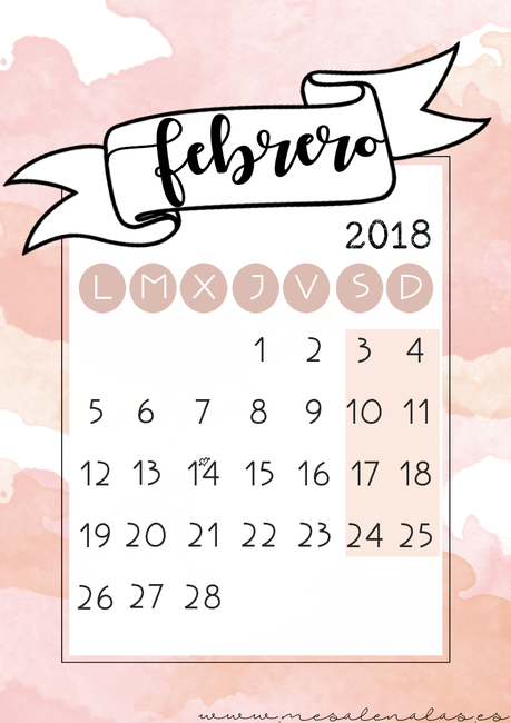 PRINTABLE FEBRUARY CALENDAR