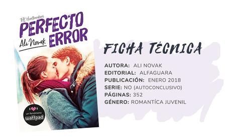 Reseña PERFECTO ERROR - Ali Novak