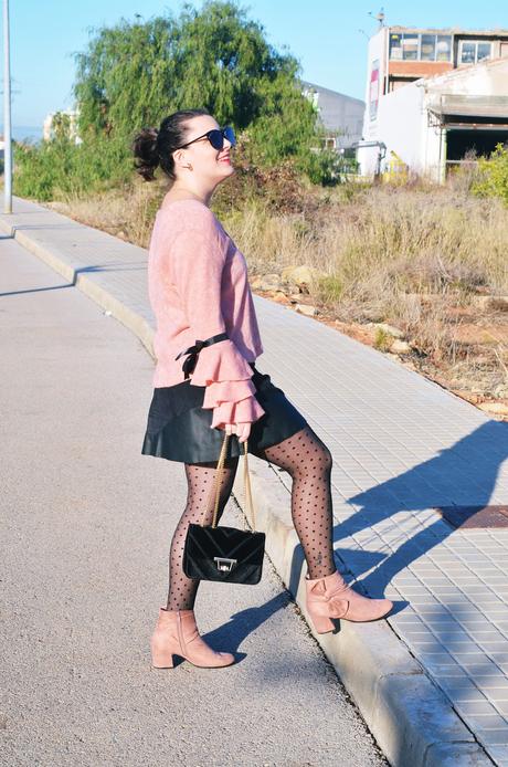 Jersey con volantes y lazos