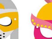 máscaras para Carnaval Caballero Medieval Doncella