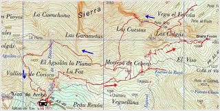 Tuiza Riba-La Mortera Tuiza Baxo-Braña Foxón-La Vega'l Forquéu-La Guariza Tuiza Riba