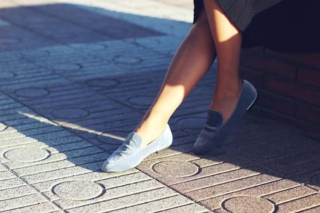 Como combinar unos mocasines de terciopelo Como combinar unos mocasines de terciopelo