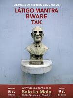 Concierto de Látigo Mantra, Bware y Tak en Sala La Mala