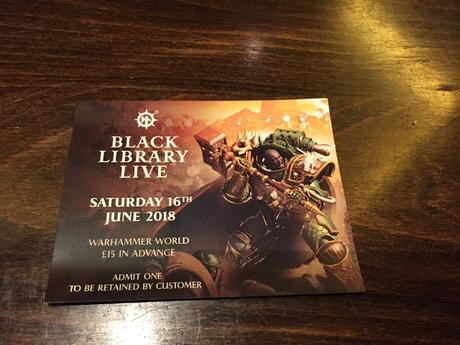 Vulkan en la entrada del Black Library Live Vulkan en la entrada del Black Library Live