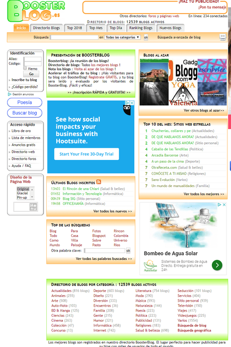 BoosterBlog, un agregador de enlaces y directorio de blogs