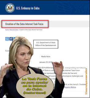 ¿Cómo reaccionó EE.UU. a protesta de Cuba por crear Fuerza de Tarea para la subversión?