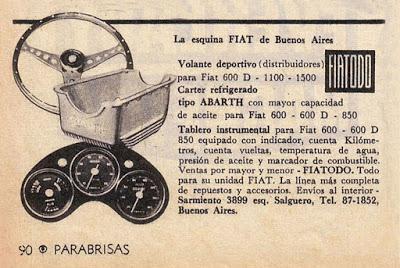 Tablero, volante y cárter para el 600