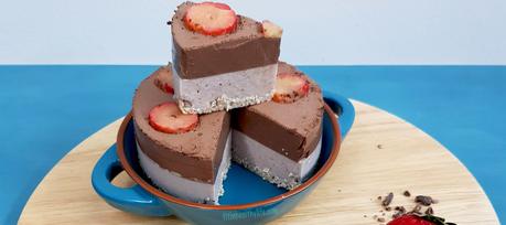 COTTAGECHEESECAKE DE CHOCO Y FRESAS