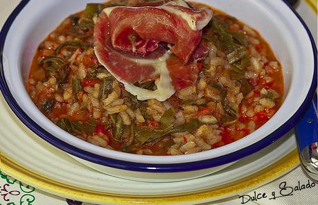 Arroz con Acelgas y Jamón Serrano