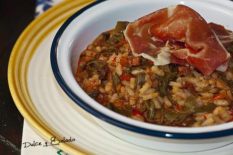 Arroz con Acelgas y Jamón Serrano