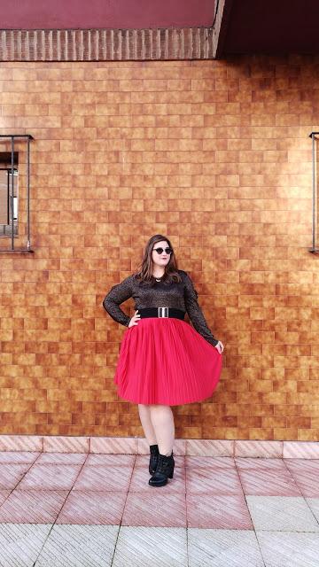 Sparkly Red ~ Curvy Plus size Woman