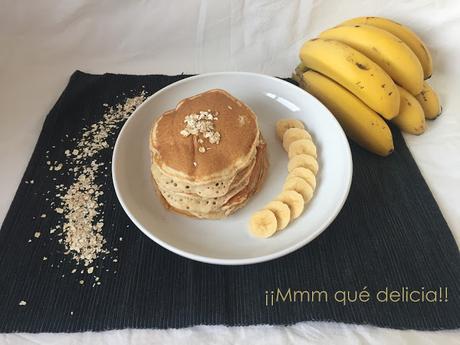 TORTITAS DE AVENA Y PLÁTANO