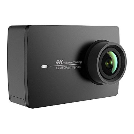 YI 4K Cámara de Acción/deportiva/cámara de video 4k Wifi Ultra HD de lente de Amplio ángulo con una pantalla táctil de 2.19pies (Negro)