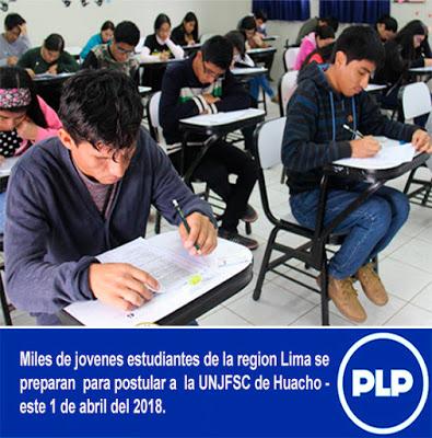 EXAMEN DE ADMISIÓN EN LA UNJFSC DE HUACHO…