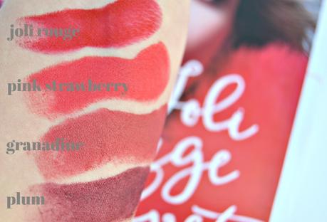 muestra de labiales mate