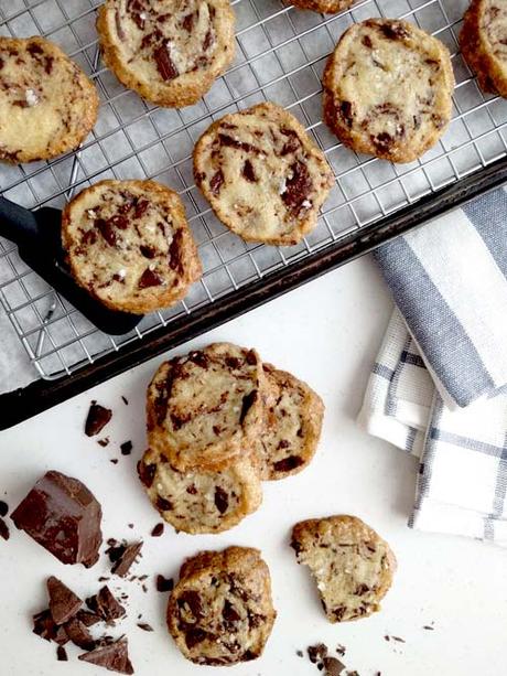 the cookie that broke the internet - shortbread con manteca salada y chuncks de chocolate de Alison Roman