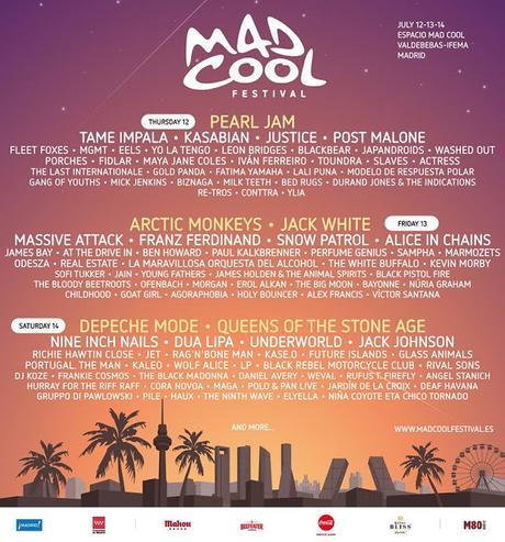 Mad Cool Festival 2018: Dua Lipa, Post Malone, Underworld, James Holden, Jet, Slaves, Iván Ferreiro...