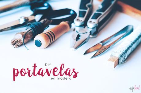 DIY: Portavelas con tronco