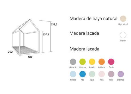 Medidas y colores en casitas infantiles para niños