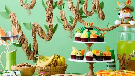 Decoración de cumpleaños de Tracker de la Patrulla Canina