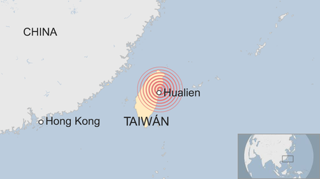 Un #terremoto de magnitud 6,4 golpea #Taiwán y derrumba varios edificios