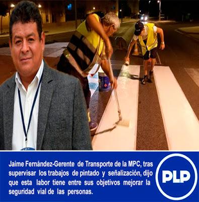 INICIAN PINTADO Y SEÑALIZACIÓN EN AV. MARISCAL BENAVIDES… INICIAN PINTADO Y SEÑALIZACIÓN EN AV. MARISCAL BENAVIDES…