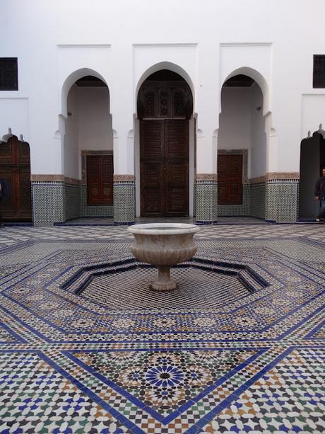 Marrakech; los Palacios de Badii y Bahía, el Mellah y Jemaa el Fna de noche