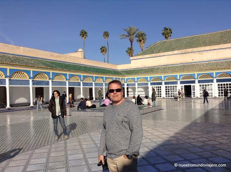 Marrakech; los Palacios de Badii y Bahía, el Mellah y Jemaa el Fna de noche