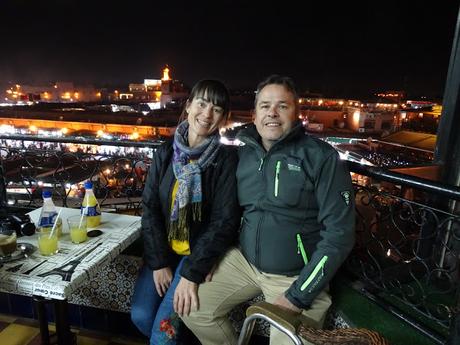 Marrakech; los Palacios de Badii y Bahía, el Mellah y Jemaa el Fna de noche