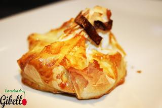 Saquitos de Txistorra con Queso Manchego