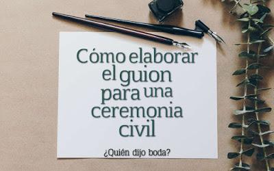 Cómo elaborar el guión para una ceremonia civil