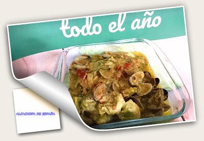 ALCACHOFAS FRITAS CON BERBERECHOS