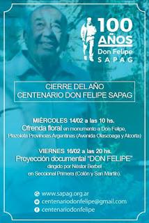 Cierre del año del Centenario de Don Felipe Sapag